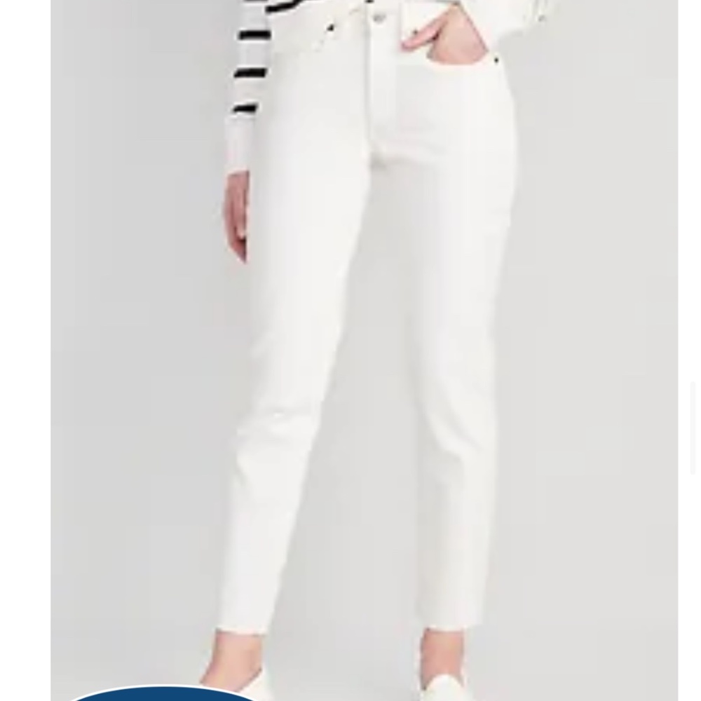 Cropped straight jeans